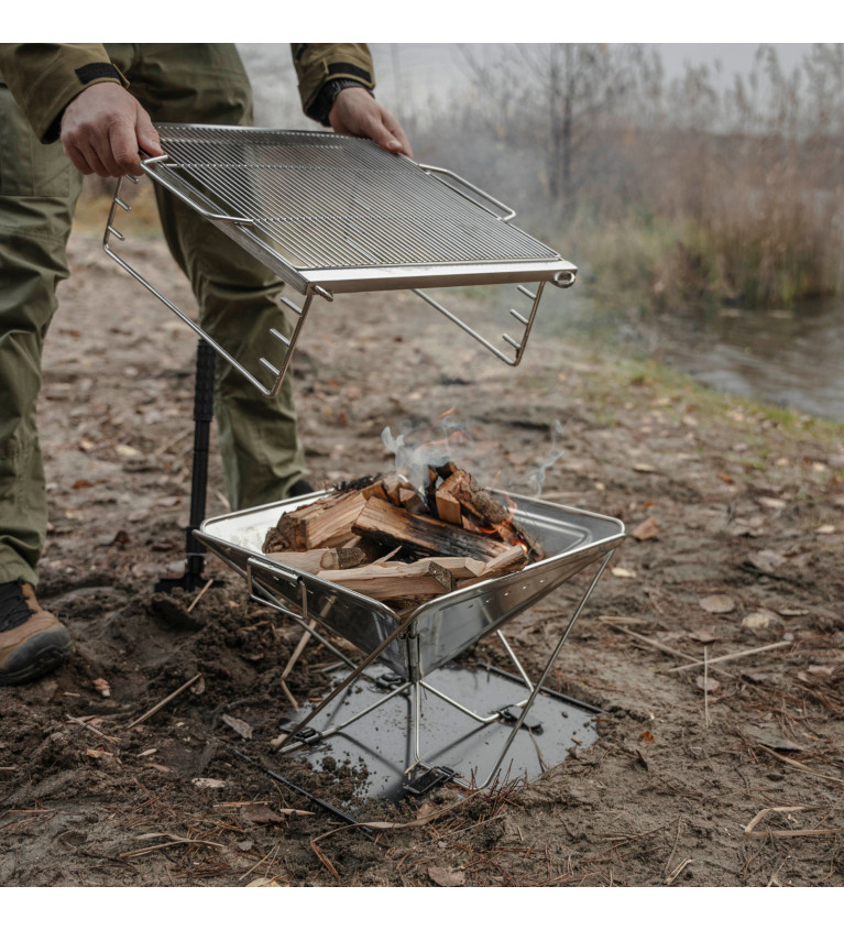 OFFLANDER DUŻY GRILL SKŁADANY KEMPINGOWY PRZENOŚNY | Sklep IronR...