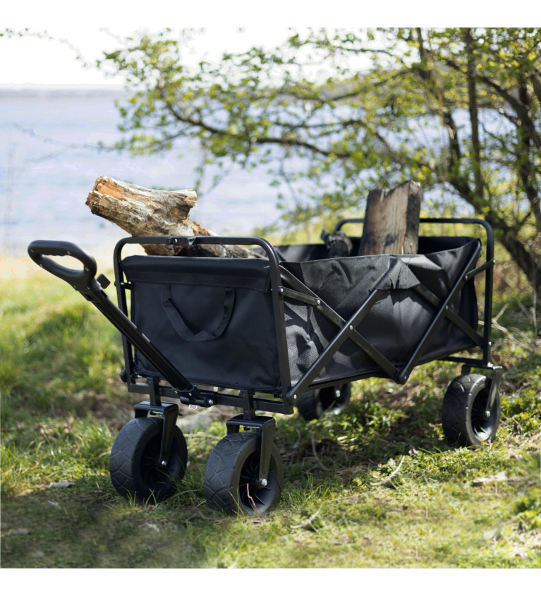 OFFLANDER SKŁADANY METALOWY WÓZEK KEMPINGOWY TURYSTYCZNY 150L | S...