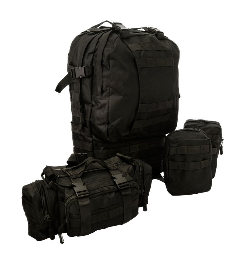 OFFLANDER PLECAK TURYSTYCZNY SURVIVAL COMBO 38L CZARNY | Sklep Iron...