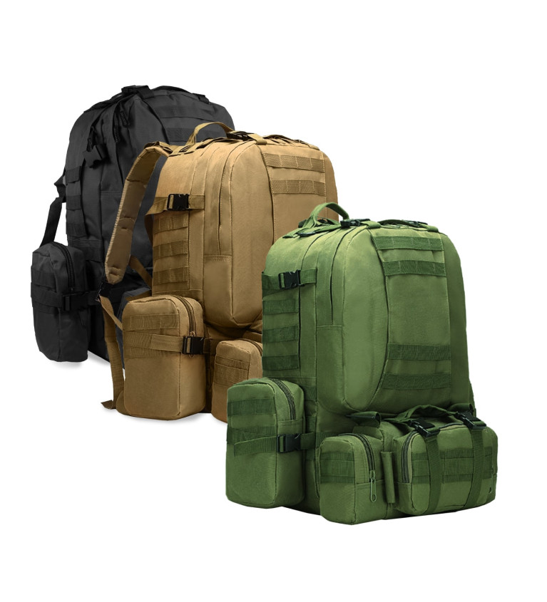 OFFLANDER PLECAK TURYSTYCZNY SURVIVAL COMBO 38L CZARNY | Sklep Iron...