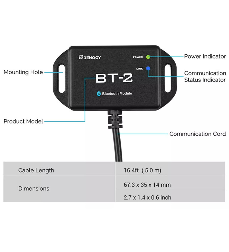 MODUŁ BLUETOOTH RENOGY BT-2 | Sklep IronRat Outdoor