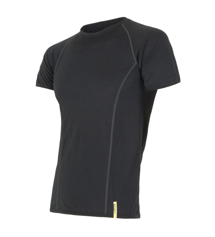 SENSOR MERINO ACTIVE tee ss MEN black M | Sklep IronRat Outdoor