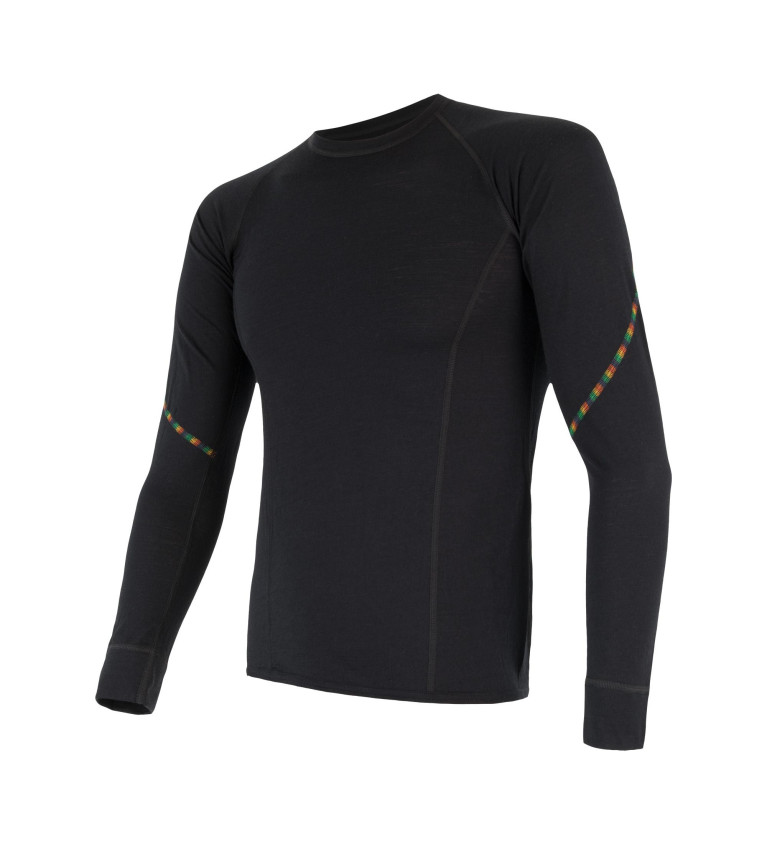 SENSOR MERINO AIR tee ls MEN black M | Sklep IronRat Outdoor
