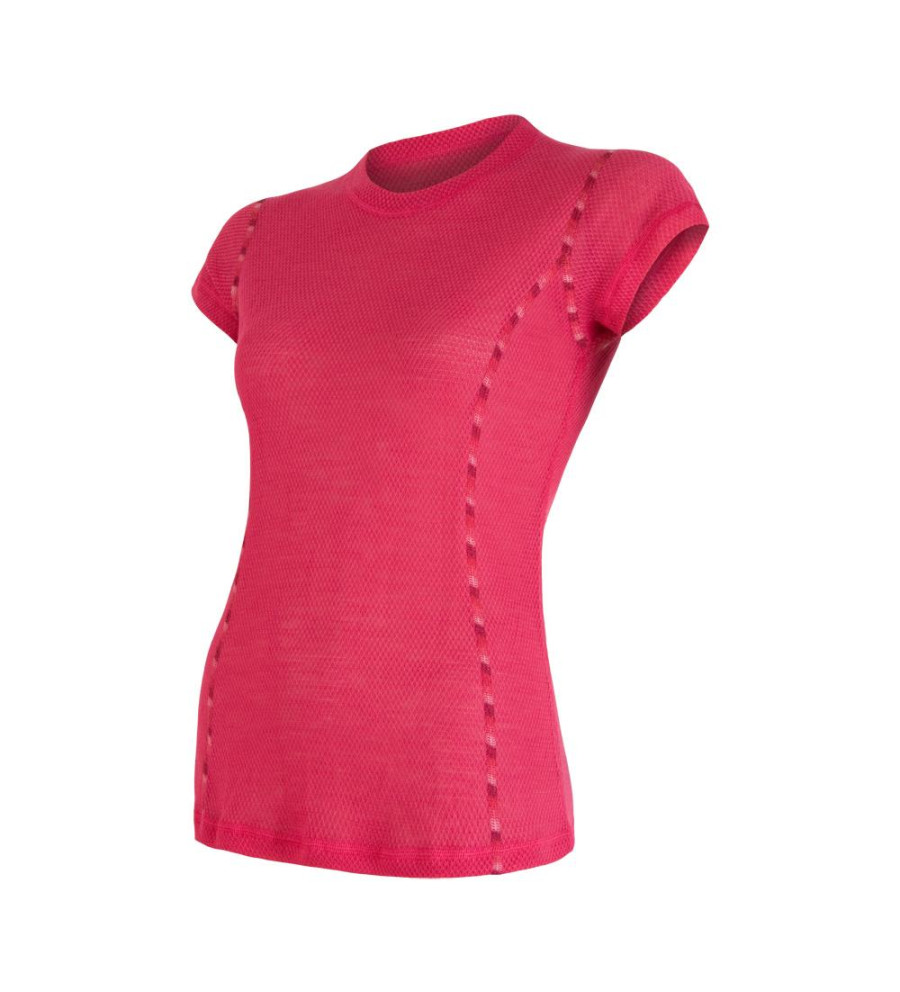 SENSOR MERINO AIR tee ss WOM magenta S | Sklep IronRat Outdoor