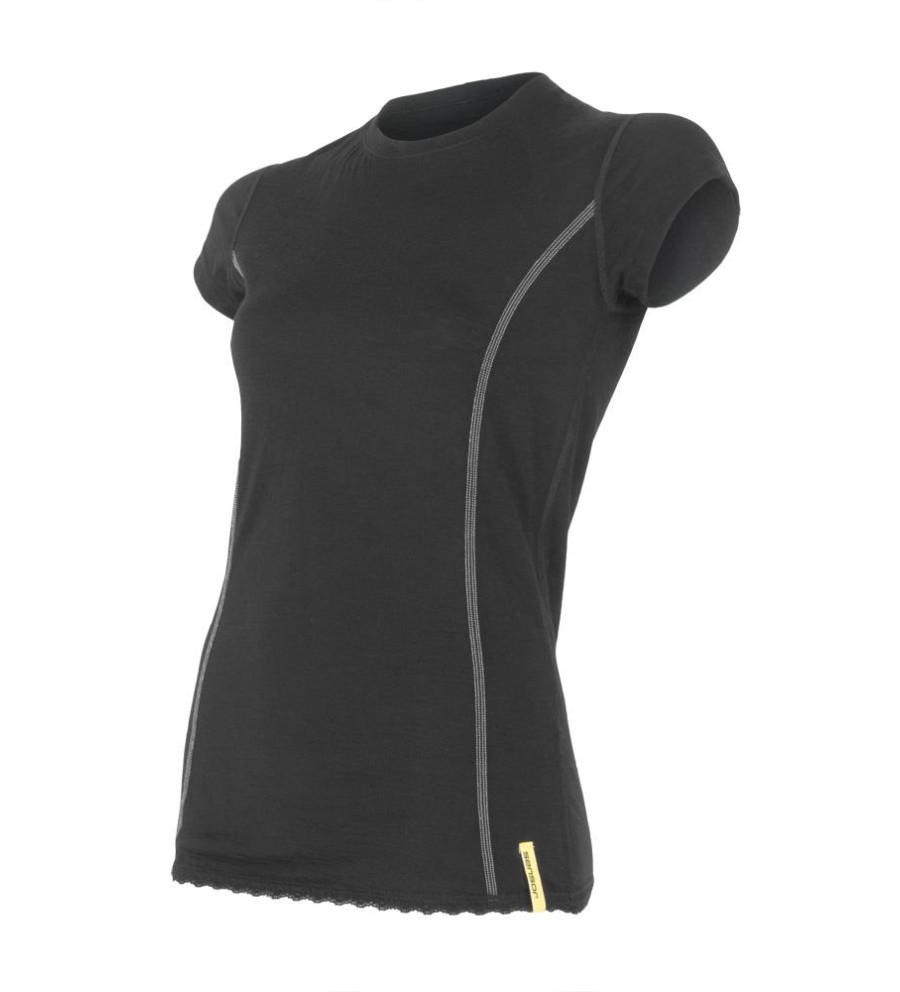 SENSOR MERINO ACTIVE tee ss WOM black XL | Sklep IronRat Outdoor
