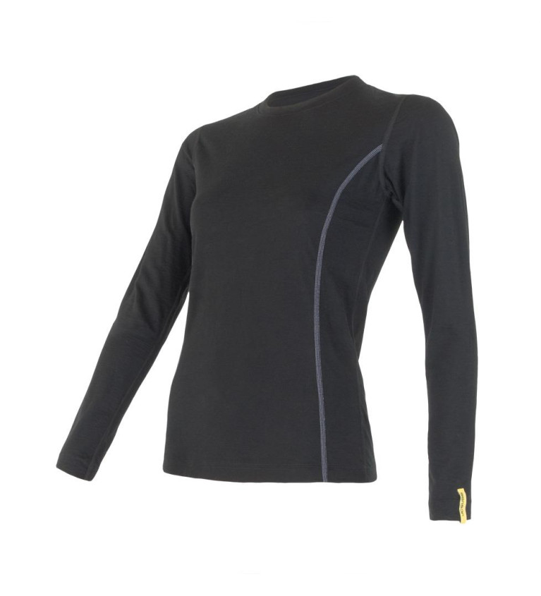 SENSOR MERINO ACTIVE tee ls WOM black S | Sklep IronRat Outdoor