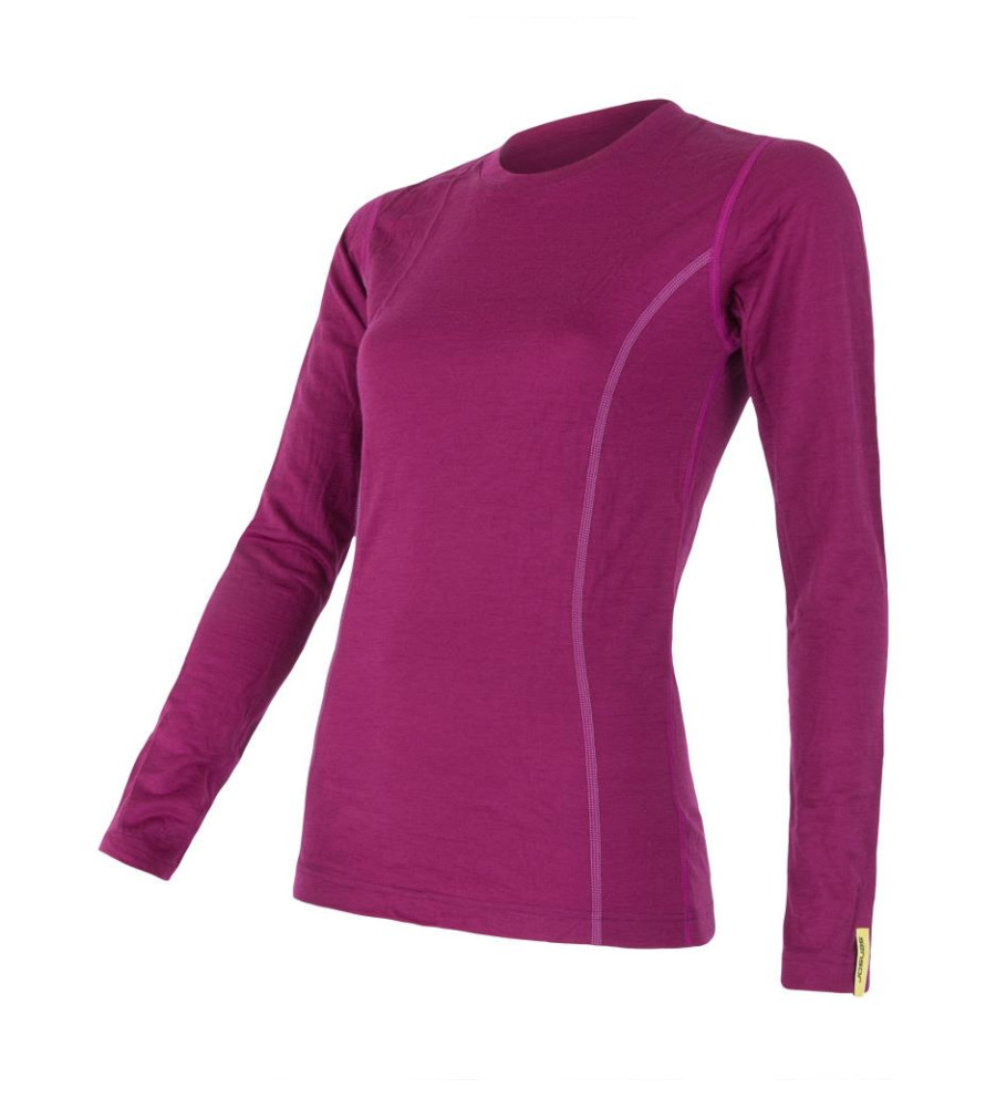 SENSOR MERINO ACTIVE tee ls WOM lilla L | Sklep IronRat Outdoor