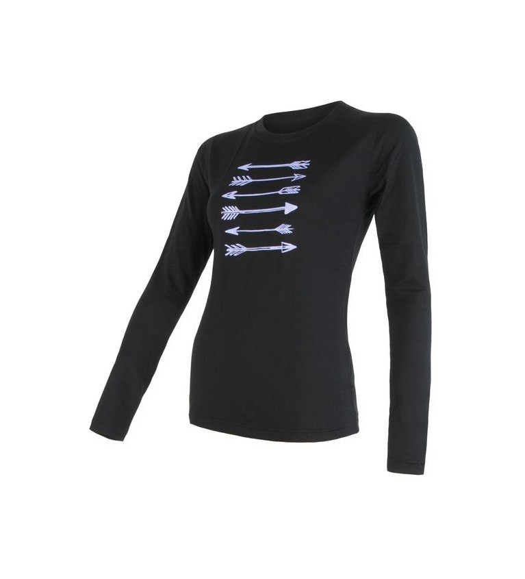 SENSOR MERINO ACTIVE PT tee ls WOM black arrows S | Sklep IronRat O...