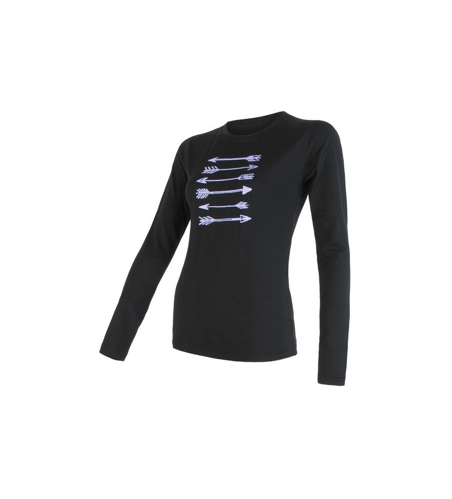 SENSOR MERINO ACTIVE PT tee ls WOM black arrows M | Sklep IronRat O...
