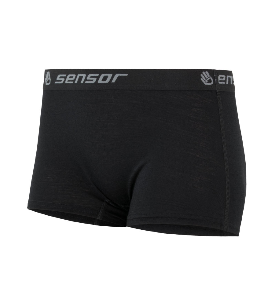 SENSOR MERINO ACTIVE panties boyshort WOM black S | Sklep IronRat O...