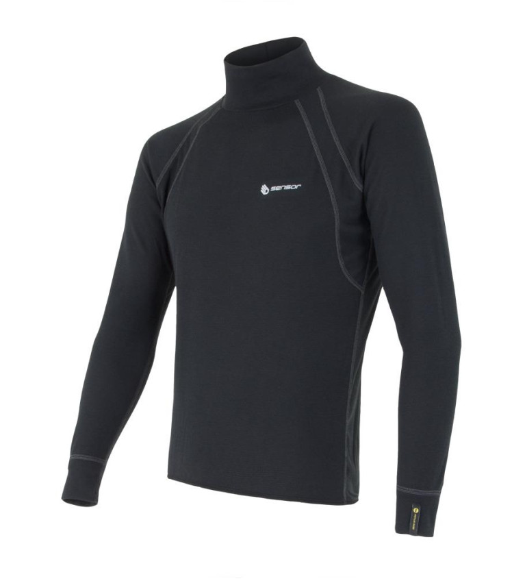 SENSOR DOUBLE FACE turtleneck tee ls MEN black S | Sklep IronRat Ou...