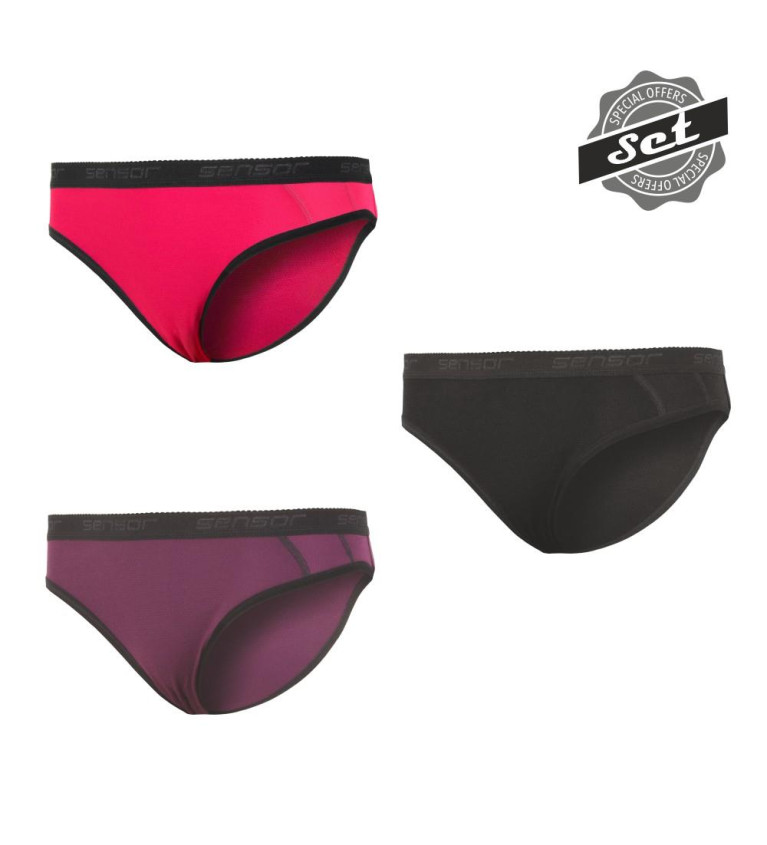 SENSOR DOUBLE FACE 3-PACK panties WOM L | Sklep IronRat Outdoor