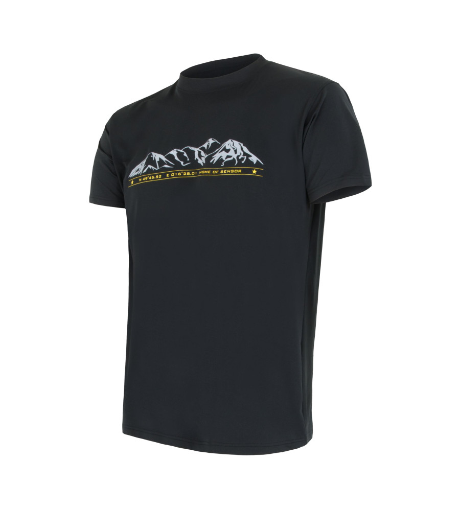 SENSOR COOLMAX FRESH PT tee ss MEN black moun. M | Sklep IronRat Ou...