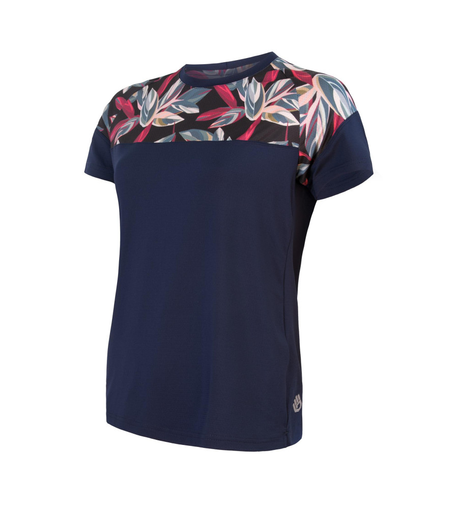 SENSOR HELIUM jersey SS WOM deep blue/leaves M | Sklep IronRat Outdoor
