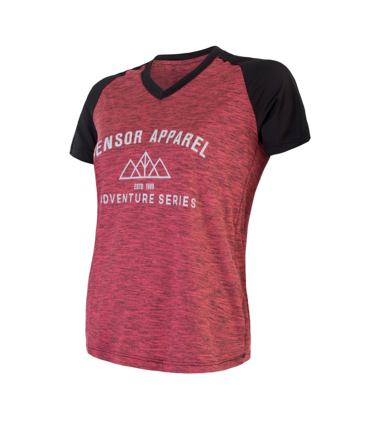 SENSOR CYCLE jersey SS WOM pink/blk CHARGER L | Sklep IronRat Outdoor