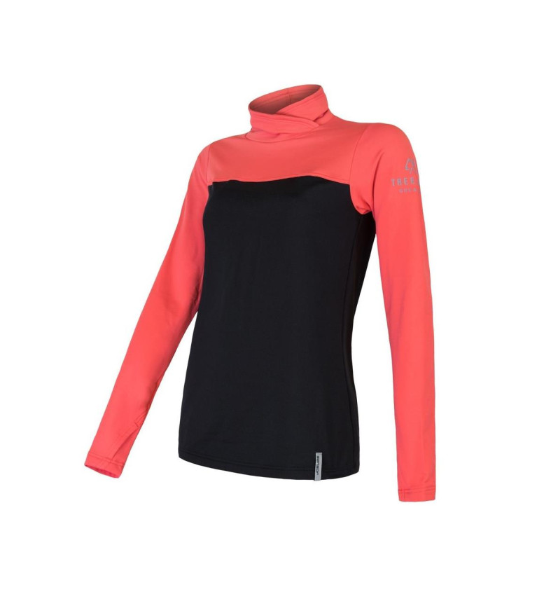 SENSOR COOLMAX THERMO sweat shirt WOM blk/coral L | Sklep IronRat O...