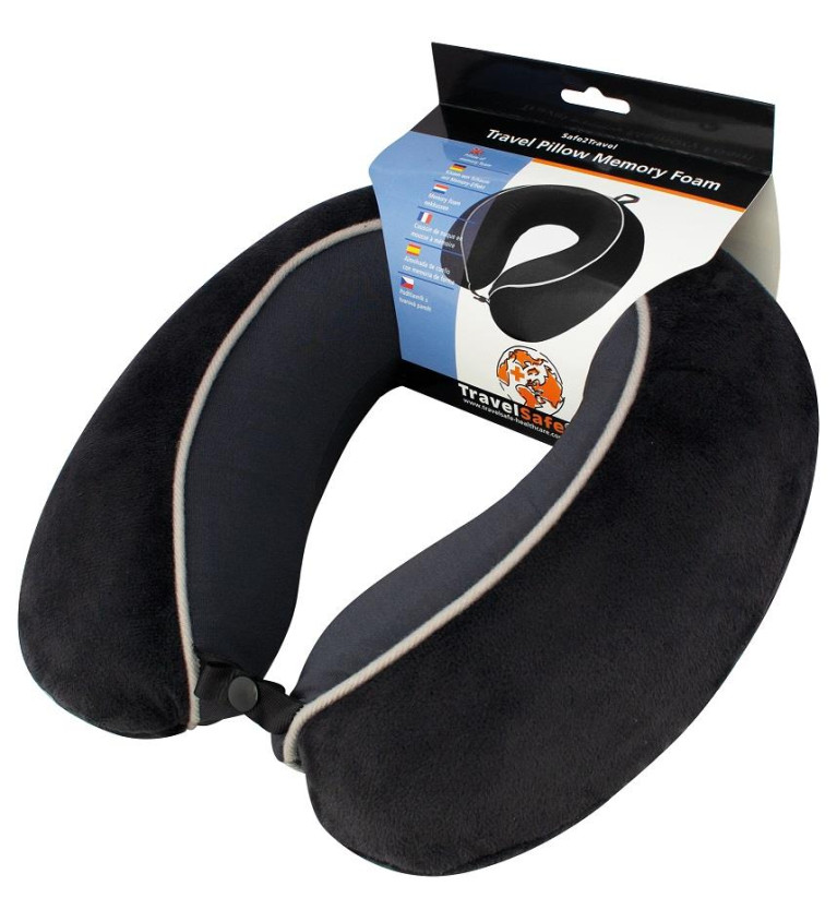 Travel Safe - Poduszka memory foam lux blk/grey | Sklep IronRat Out...