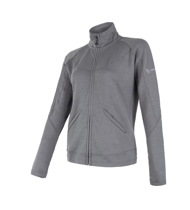 SENSOR MERINO UPPER fleece full zip WOM gry M | Sklep IronRat Outdoor