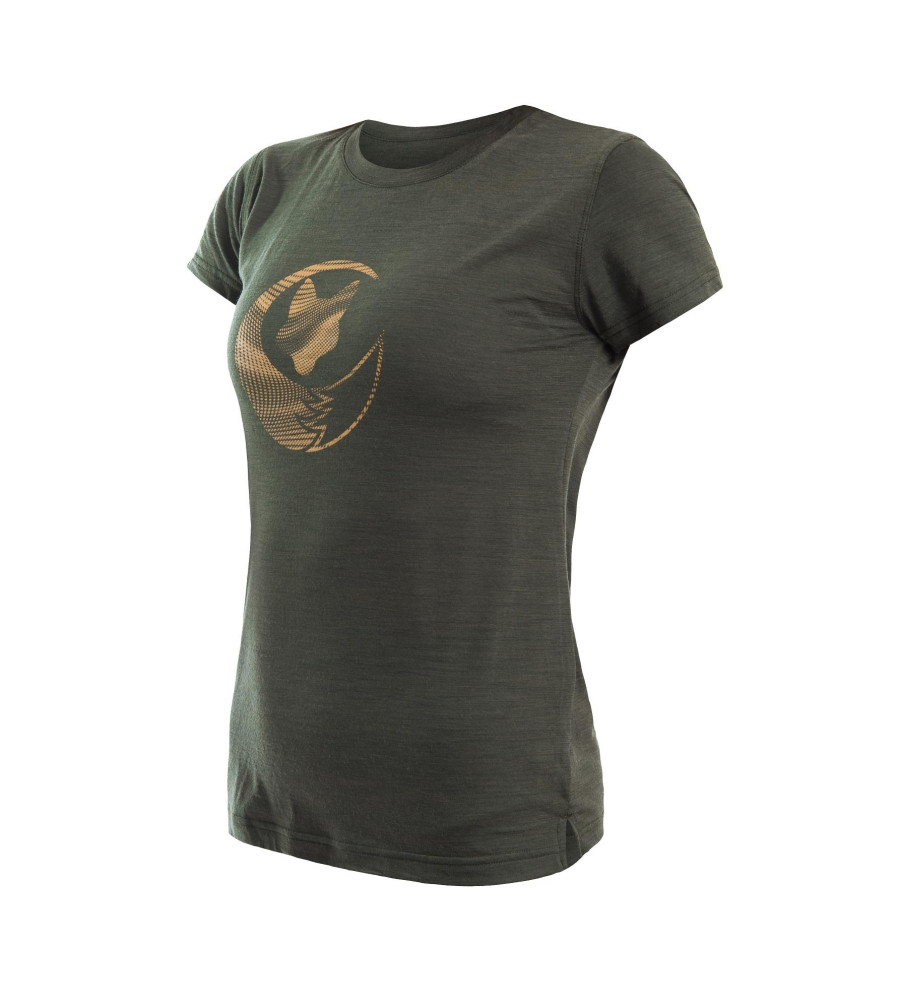 SENSOR MERINO AIR FOX tee ss WOM olive green M | Sklep IronRat Outdoor