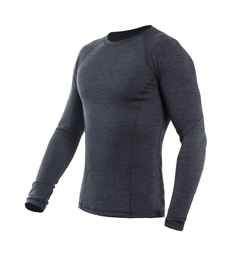 SENSOR MERINO BOLD tee ls MEN anthracite gray S | Sklep IronRat Out...