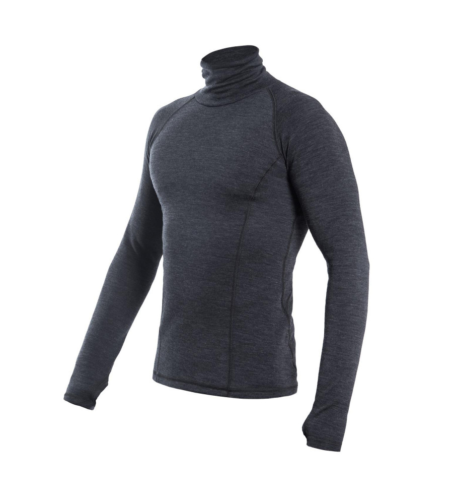 SENSOR MERINO BOLD tee ls roll neck MEN an.grey XL | Sklep IronRat ...