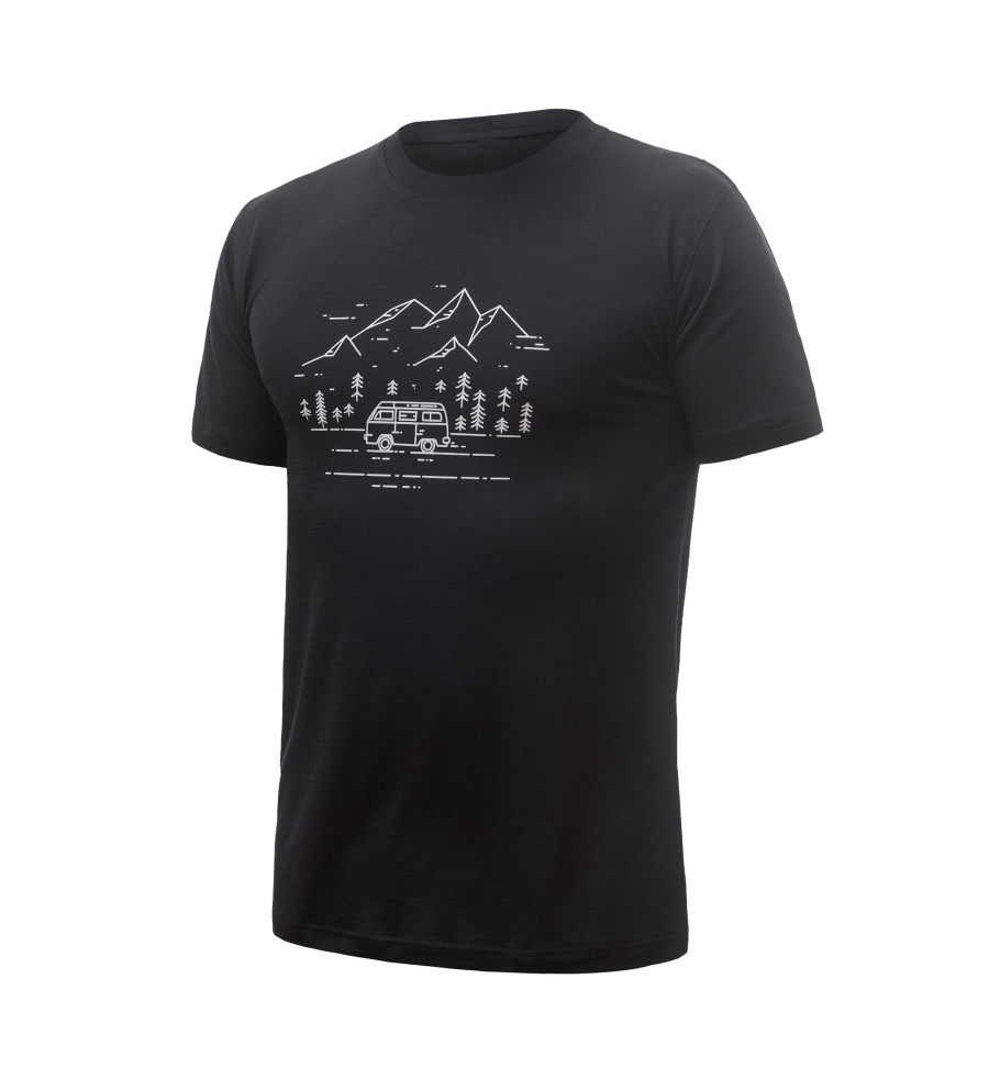 SENSOR MERINO ACTIVE VAN LIFE tee ss MEN black L | Sklep IronRat Ou...