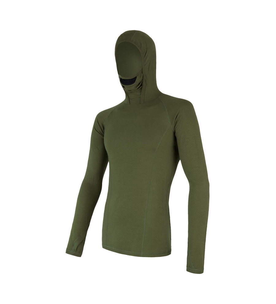 SENSOR MERINO DF tee ls hooded MEN safari XXL | Sklep IronRat Outdoor