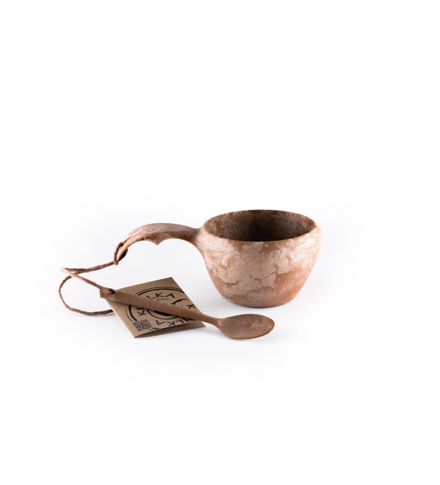KUPILKA - Classic cup + łyżeczka brown | Sklep IronRat Outdoor