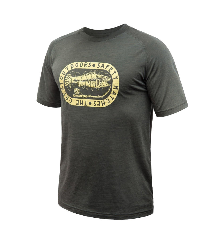 SENSOR MERINO AIR OUTD. tee ss MEN olive green M | Sklep IronRat Ou...