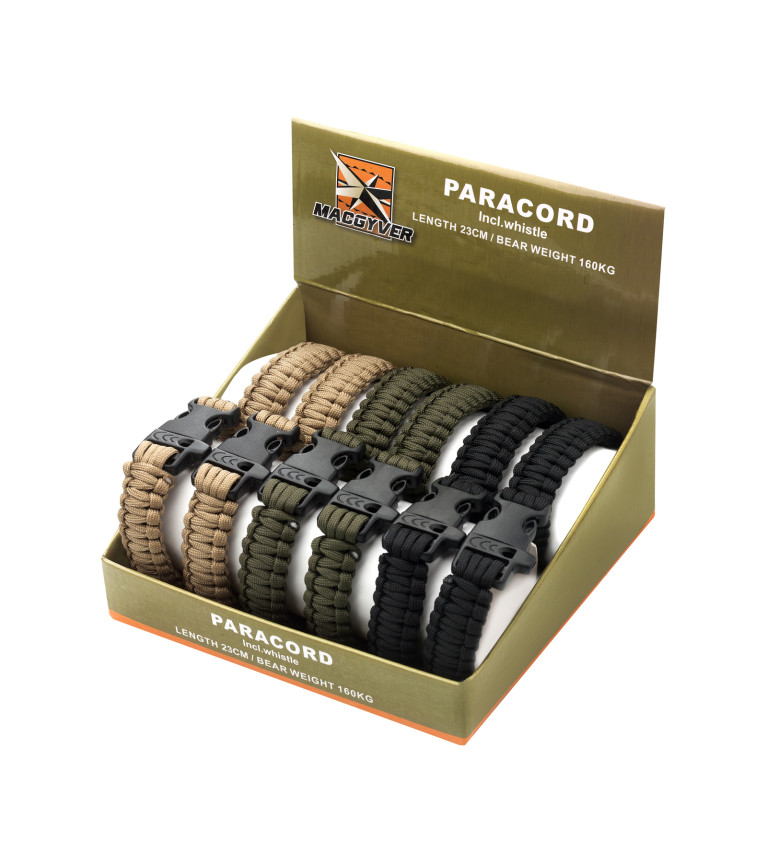 MACGYVER BRANSOLETKA PRZETRWANIA - LINKA PARACORD 102255 | Sklep Ir...