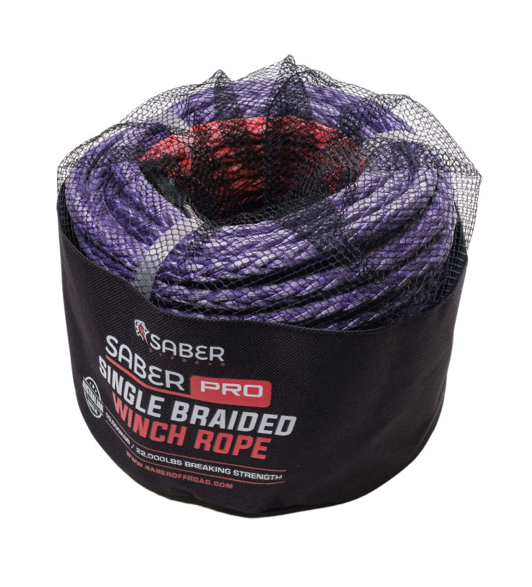 SaberProÂ® Double Braided 30M Winch Rope (blue) | Sklep IronRat O...
