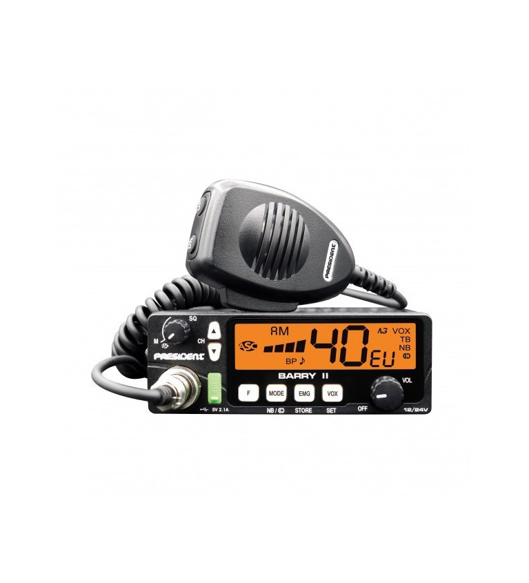 RADIO CB PRESIDENT BARRY II ASC VOX AM/FM | Sklep IronRat Outdoor