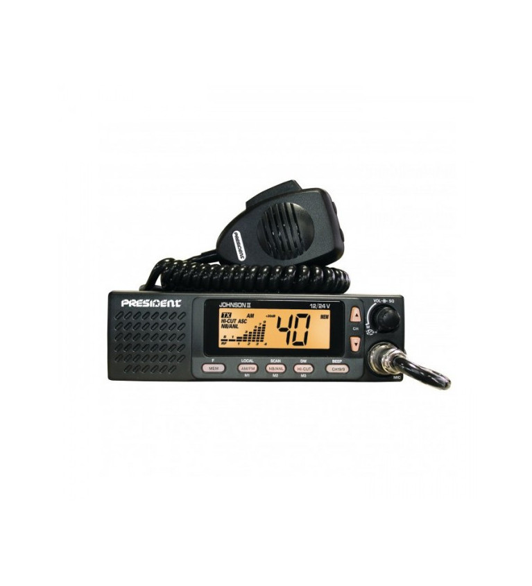 RADIO CB PRESIDENT JOHNSON II ASC AM/FM | Sklep IronRat Outdoor