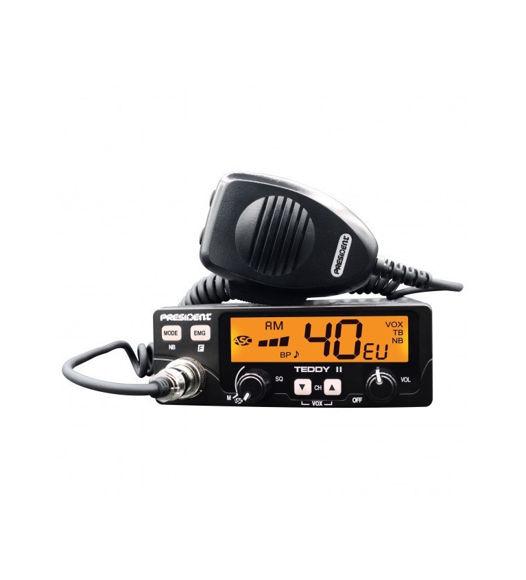 RADIO CB PRESIDENT TEDDY II ASC VOX AM/FM | Sklep IronRat Outdoor