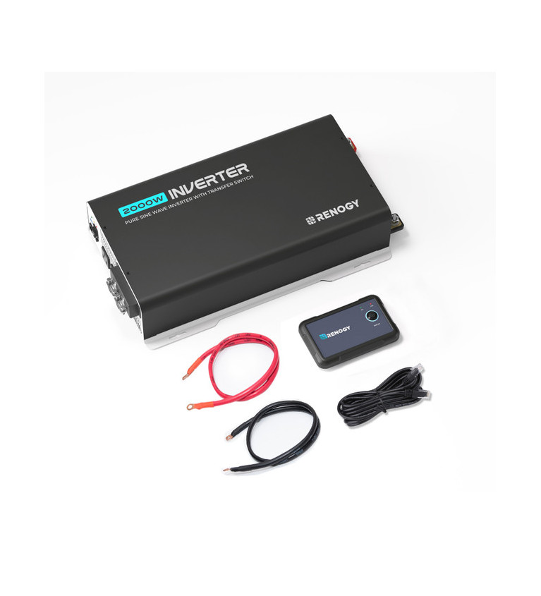 Przetwornica 12V/230V 2000W czysta sinusoidalna z przełącznikiem ...