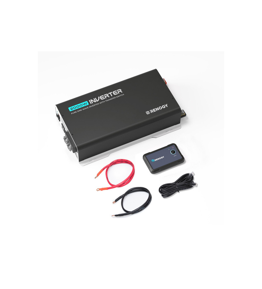 Przetwornica 12V/230V 2000W czysta sinusoidalna z przełącznikiem transferu