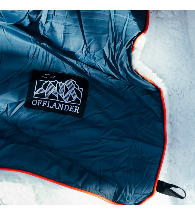 OFFLANDER MIĘKKI KOC PLED KEMPINGOWY GRANATOWY 200 x 140 | Sklep I...