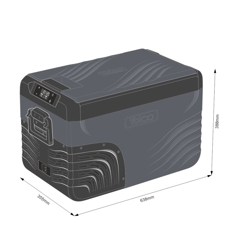 Lodówka przenośna kompresorowa Yolco KX30 Carbon