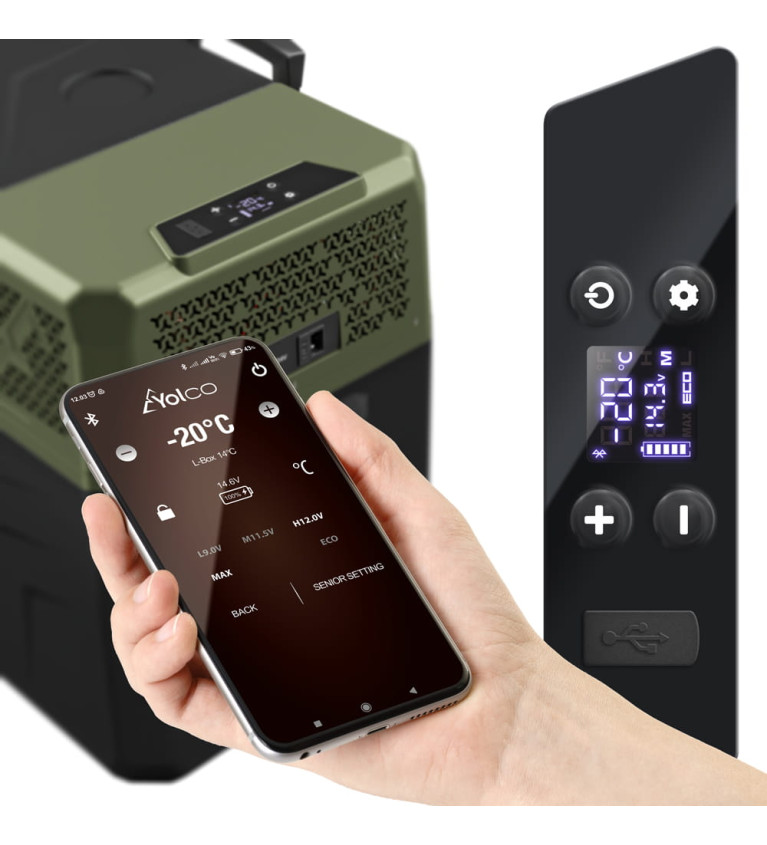 Lodówka przenośna kompresorowa Yolco BX40 Green