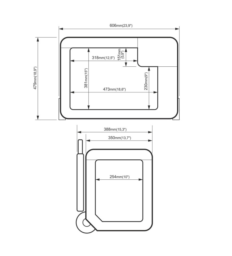 Lodówka przenośna kompresorowa Yolco BCX40 Carbon