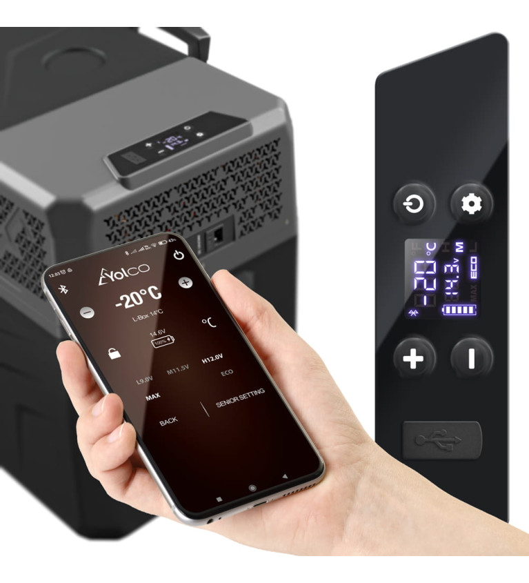 Lodówka przenośna kompresorowa Yolco BCX40 Carbon