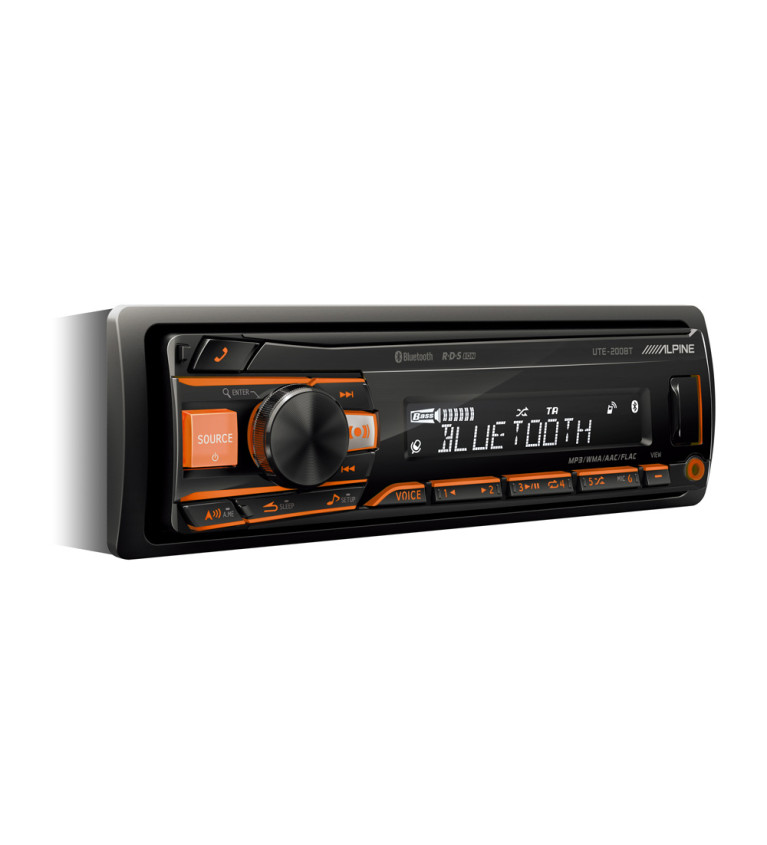 RADIO SAM.ALPINE UTE-200BT BEZ CD/USB BT IPOD AMBER | Sklep IronRat...