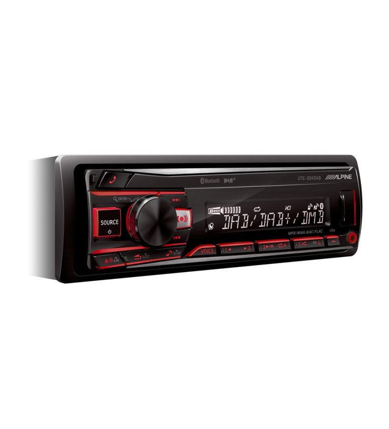 RADIO SAM.ALPINE UTE-204 DAB BEZ CD/USB BT BLUE | Sklep IronRat Out...