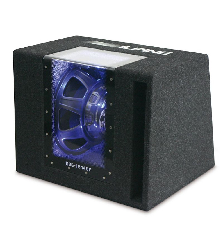 SUBWOOFER SAM.ALPINE SBG-1244BP 30CM/12" W SKRZYNI BAND PASS | Skle...