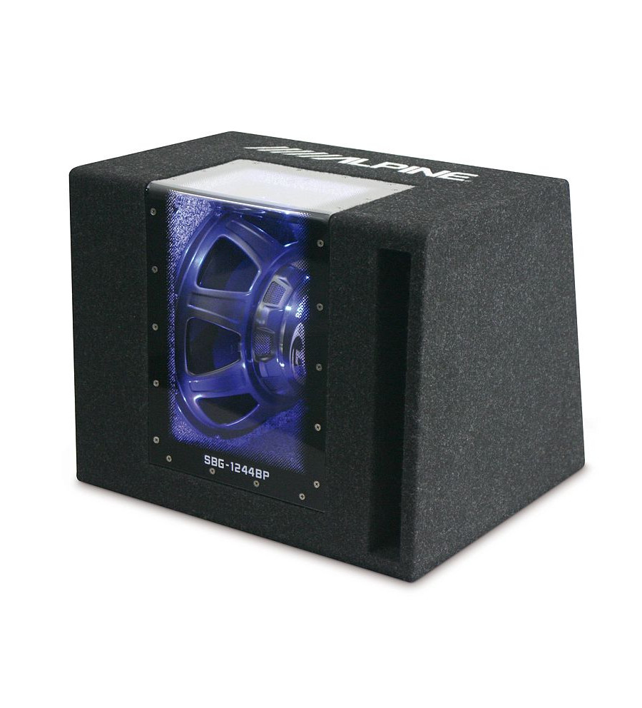 SUBWOOFER SAM.ALPINE SBG-1244BP 30CM/12" W SKRZYNI BAND PASS | Skle...