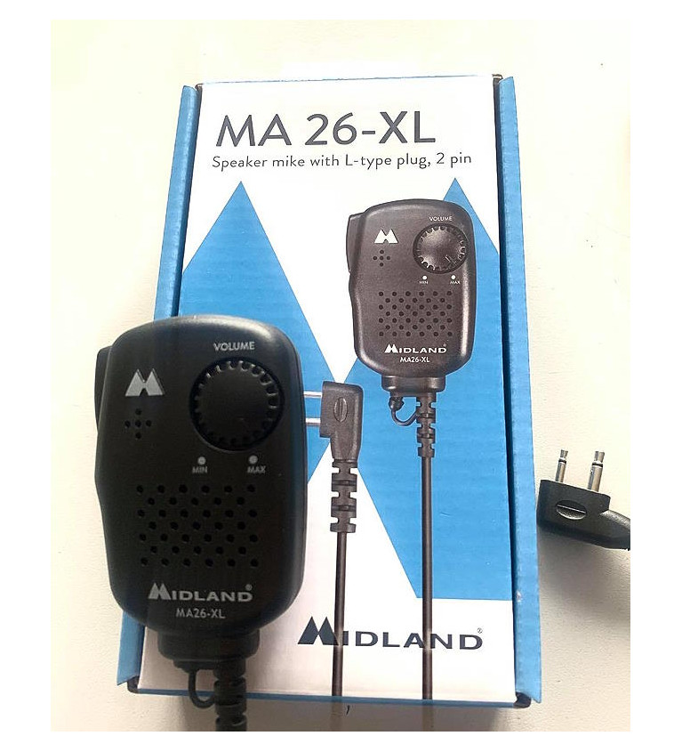 MIKROFONOGŁOŚNIK MA-26-XL DO RADIA CB "MIDLAND" 2xjack (ALAN-42) ...