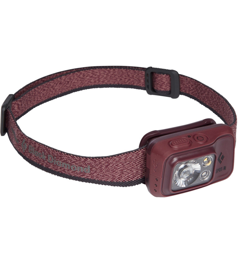 Black Diamond headlamp Spot 400-R, LED light (bordeaux)