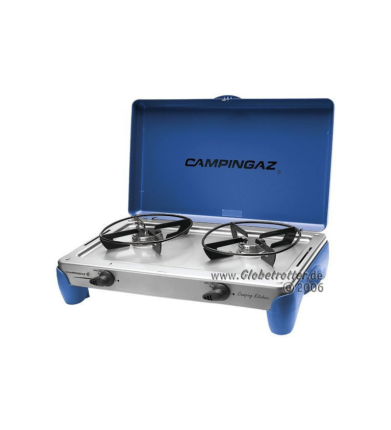 Campingaz Camping Kitchen 2 DE, gas cooker (gray, for refillable gas bottles)