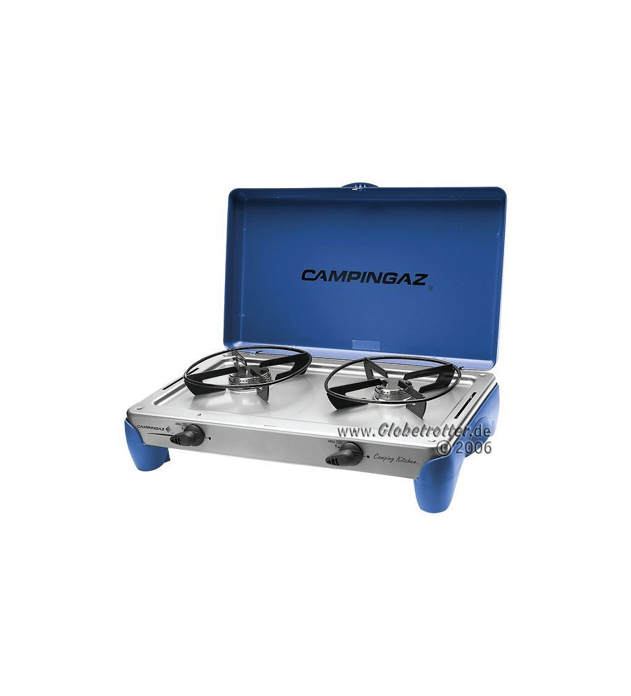 Campingaz Camping Kitchen 2 DE, gas cooker (gray, for refillable gas bottles)