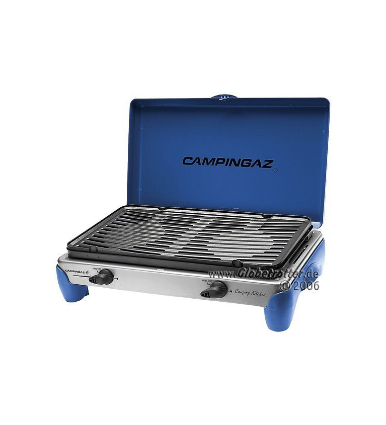 Campingaz Camping Kitchen 2 DE, gas cooker (gray, for refillable gas bottles)